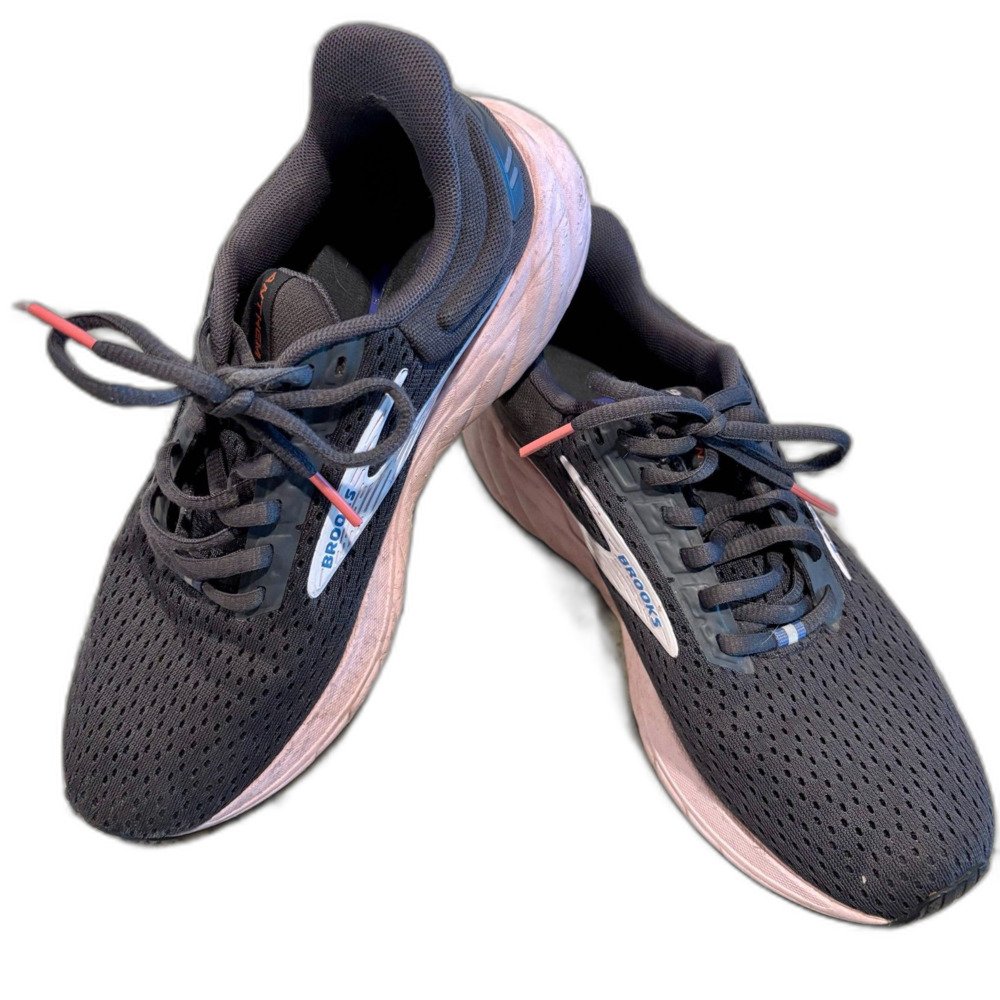 Brooks Anthem 6  Womens Size 7.5  Gray Mesh/Pink Trim Running Shoes. Very Good.
